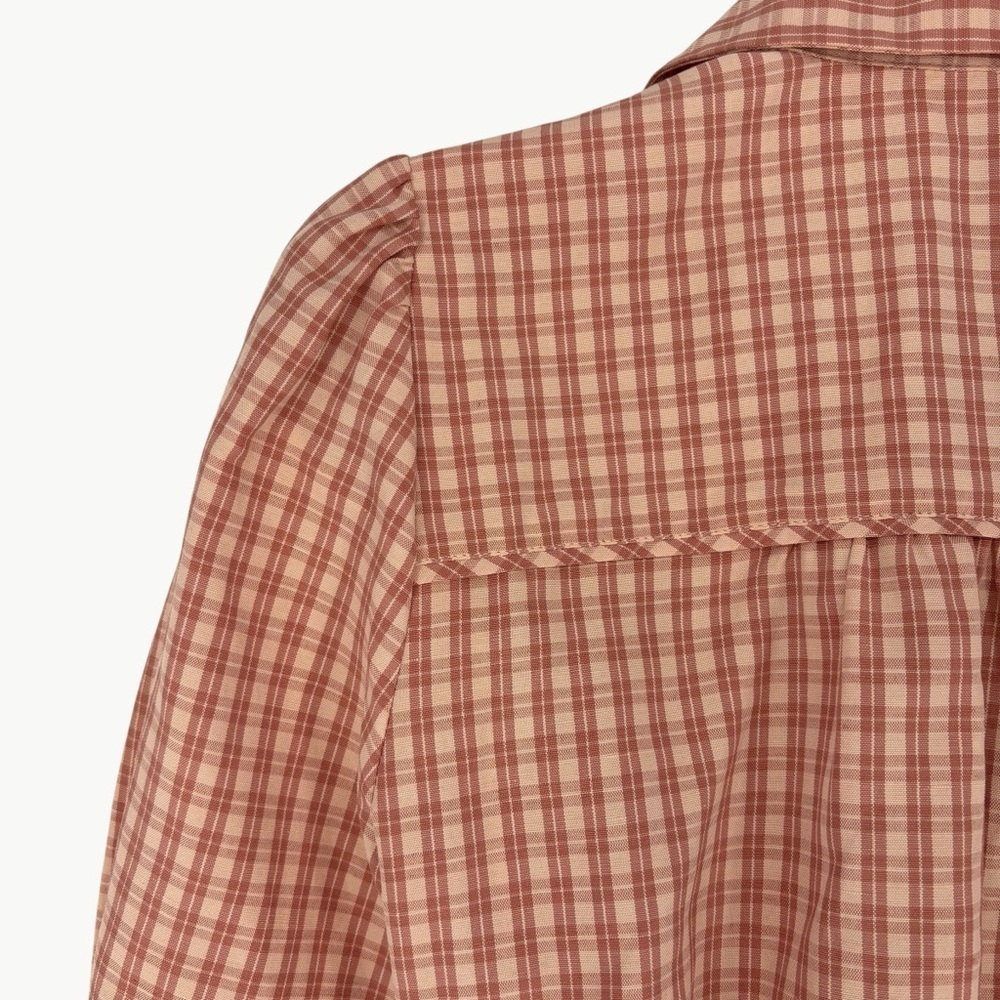Sézane Jamey Linen Blend Wrap Shirt Mini Dress Size EU 36 US 4 Rose Pink - Picture 10 of 14